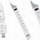 2-Outlet Power Strip, $9 with code 9X8XOBOI | 4-Outlet Surge Protector, $14 with code KE6L457P | 6-Outlet Surge Protector, $16 with code KE6L457P